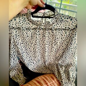 2XL stylish high neck blouse❤️